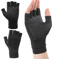 Sarung Tangan Fitness Angkat Beban Terbaik Setengah Jari Bernapas Anti Selip Tali Pengikat Arthritis Carpal Tunnel Penyangga Tangan Olahraga Nilon
