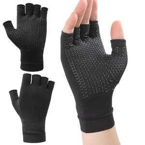 Guantes de Fitness para Levantamiento de Pesas, Transpirables, con Cierre de Cordones, para Artritis, Túnel Carpiano, Soporte Deportivo para Manos, Nailon - Product Image 1