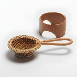 Drinkware Accessories <b>Tea</b> Leaf Strainer Rattan Filter Flour Sifter Brewing Sieve <b>Infuser</b> Tool With Mesh - Product Image 3