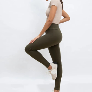 Leggings de sport tricotés respirants et élastiques pour femmes enceintes, taille mi-haute, pour yoga et entraînement – Collection Skyray Impex, best-seller - Product Image 4