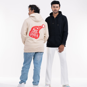 Sweat à capuche d'hiver pour homme de haute qualité, respirant et confortable, avec poche latérale zippée, tissu polaire durable, offre ODM - Product Image 2