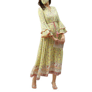 Vestido Estampado para Mujer, Atuendo con Estampado Floral Atractivo, Material Ligero de Primera Calidad, Elegante para Uso Diario - Product Image 3
