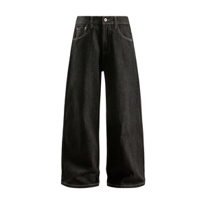 Pantalones vaqueros de mezclilla para mujer al por mayor, pantalones oversize, pantalones de mezclilla ajustados, pantalones de mujer hechos a medida - Product Image 3