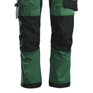 Pantalones de Trabajo Transpirables para Hombre, Color Verde y Negro, Certificación CE, Resistentes a la Abrasión y a la Penetración de Agujas, Uniformes de Trabajo de Poliéster - Product Image 3