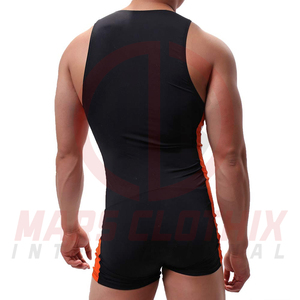 Ropa Deportiva, Singletes de Lucha Libre Hechos a Medida, Nuevo Diseño de Alta Calidad, Singletes de Lucha Libre para Adultos en Color Sólido - Product Image 3