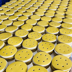 Disco de <span class=keywords><strong>lija</strong></span> amarillo personalizable ZY con respaldo de gancho y bucle <span class=keywords><strong>para</strong></span> metal/madera/automotriz, compatible con OEM - Product Image 3