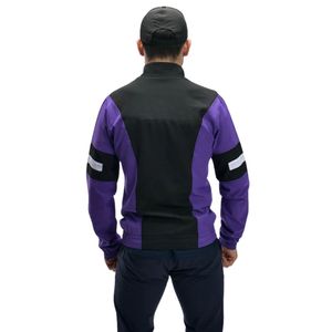 Veste légère pour athlètes, hommes et femmes, vêtements de sport légers pour l'entraînement, la course à pied, coupe-vent à fermeture éclair, violet noir, extérieur - Product Image 2