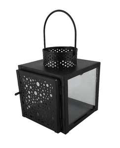 Linterna decorativa navideña de tamaño pequeño para el hogar, villas, iluminación de suelo y mesa, uso decorativo, portavelas de metal. - Product Image 2