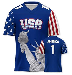 Maillot de sport unisexe personnalisable de haute qualité 100% polyester, imprimé, respirant, séchage rapide, UPF 50, ensemble pour adultes, fourniture OEM - Product Image 1