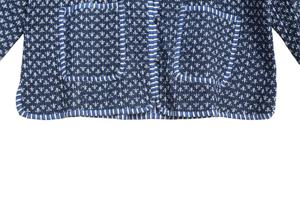 Nouveauté Veste tissée longue matelassée respirante doublée réversible avec patch indien fait main veste bohème de travail pour femmes - Product Image 4