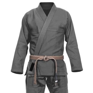 Kimono de karaté unisexe 100% coton 160g, coupe ample durable, vêtements d'arts martiaux pour adultes, gris, traditionnel, respirant, MANGOES FASHION - Product Image 3