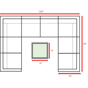 เฟอร์นิเจอร์ลานหวาย6คนประกอบอย่างเต็มที่กลุ่มที่นั่งที่สะดวกสบายพร้อมเบาะรองนั่ง - Product Image 6