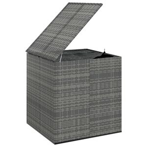 Scatola cuscino Patio Rattan grigio PE per la conservazione - Product Image 3