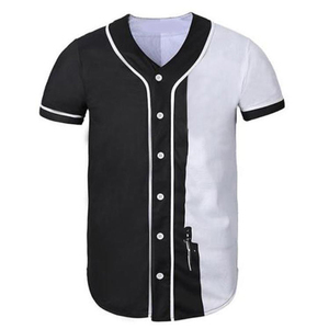 ชุดเบสบอลชาย เสื้อเจอร์ซีย์สีดำ ด้านหน้าปรับแต่งชื่อทีมได้ ระบายความชื้นได้ดี แขนสั้น ทรงปกติ เหมาะสำหรับทุกฤดูกาล - Product Image 3