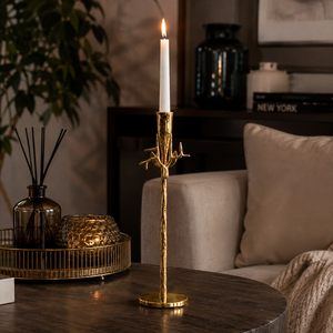 Support de bougie en laiton de qualité supérieure, chandelier à branche pour bougies coniques, décoration d'intérieur, centre de table de mariage, cadeau en gros - Product Image 3