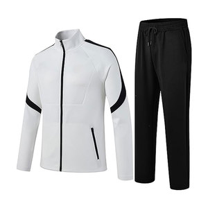 ชุดวอร์มผู้ชาย ชุดออกกำลังกาย 2 ชิ้น ชุดวิ่งจ๊อกกิ้งลำลอง ชุดวอร์มซิปเต็มตัว ชุดกีฬาวิ่ง - Product Image 1