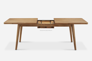 Durable Wooden Dining Table and Dining Room Furniture Set Contemporary Modern Design for Home Apartment Farmhouse Villa Hotel - Product Image 5