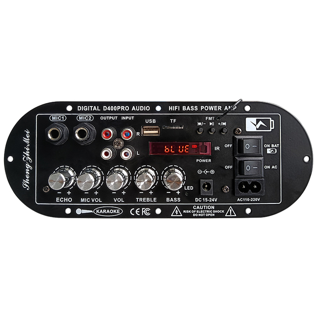 D400PRO Home Amplifier 100W Mono TWS Pairing Built-In Boost Circuit Battery Charging DIY Audio