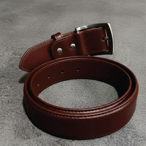 Cinturones de Cuero Genuino para Hombre de Alta Calidad con Diseño Personalizado del Fabricante, Hebilla Cuadrada de Aleación, Transpirables y Casuales - Product Image 2