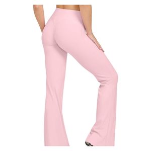 Pantalon de yoga évasé taille haute pour femme, personnalisé, effet ventre plat et rehaussement des fesses, vente en gros OEM ODM - Product Image 2