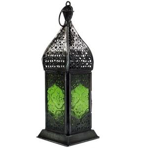 Lanternes marocaines en fer forgé écologiques au meilleur prix avec motifs gravés à la main pour la décoration festive de la maison et du jardin - Product Image 5