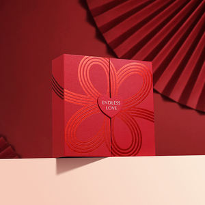 Caja de Regalo Magnética Personalizada, Caja de Embalaje Rígida de Lujo Romántica con Diseño de Corazón para el Día de San Valentín, Aniversario de Bodas - Product Image 2