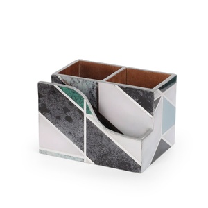 <b>Floral</b> Pattern MDF Cutlery Holder Caddy Organizer Storage <b>Box</b> With Compartments For Fork Spoon Knife Chopstick Dinner Table - Product Image 3