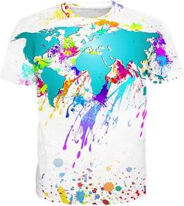 T-shirts de sublimation pour hommes en gros, personnalisés, en polyester/coton, séchage rapide, pour la course, motifs graphiques - Product Image 4