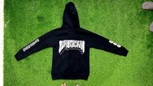 Nouvelle veste coupe-vent chaude pour homme, vente en gros, sweat à capuche noir pour athlètes et salle de sport - Product Image 6