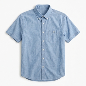 Polo à manches courtes pour homme, 65% polyester, 35% lin, respirant, léger, infroissable, uniforme de travail, été - Product Image 1