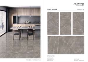 Azulejo de Porcelana Pulido Brillante de Formato Grande Super Premium 600x1200 para Pared y Suelo, Uso Interior y Exterior Moderno - Product Image 2