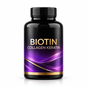 Capsules de biotine, collagène et kératine en marque privée OEM, complément alimentaire pour la santé des cheveux, de la peau et des ongles, formule personnalisée, logo personnalisé - Product Image 1