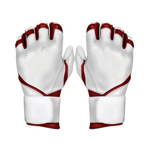 Wholesale Premium Quality Leather <b>Baseball</b> Batting Gloves Custom Logo Ambidextrous Design Breathable Hook Loop Closure for - Product Image 5