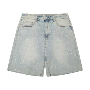 Pantalones Cortos de Mezclilla para Hombre, Diseño Moderno y Exclusivo, Estilo Urbano, Alta Calidad, con Pedrería - Product Image 5