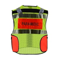 Gilet tactique unisexe toutes saisons Peamadic en polyester haute visibilité avec fermeture éclair frontale, couleur personnalisable, uniforme de garde