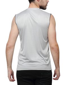 ออนสไตล์ สปอร์ตเสื้อกล้ามแขนกุดผู้ชาย คอกลม ระบายอากาศได้ดี แห้งเร็ว ผ้าฝ้าย 100% ชุดกีฬาลำลอง 160 กรัม - Product Image 3