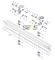 GD535-5 K0MAT5U Piezas de Repuesto para Motoniveladora, Guía de Material de Latón 23H-70-12210
