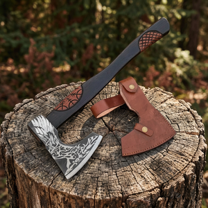 Handmade high carbon steel tomahawk Custom design bearded viking <b>axe</b> Battle <b>axe</b> ash eood <b>handle</b> - Product Image 5