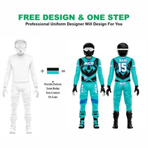 MCG Unisex Full Sleeve Motocross Racing Suit Sublimation Print Quick Dry Breathable <b>Plus</b> <b>Size</b> 100% Polyester Adult ATV Road Gear - Product Image 2
