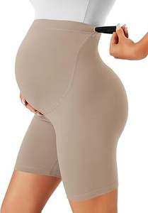 Pantalones Cortos de Yoga de Maternidad con Soporte Abdominal, Sin Costuras, de Cintura Alta, Elásticos y Ligeros, con Logotipo Personalizado, Venta Caliente, MOQ Bajo - Product Image 5