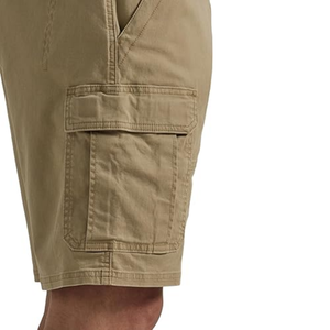 Custom Heavy Twill <b>Men</b> <b>Cargo</b> <b>Shorts</b> Sturdy Material Classic Khaki Tan Multi Pocket Roomy Fit Solid Knee Length <b>Cargo</b> <b>Shorts</b> - Product Image 4