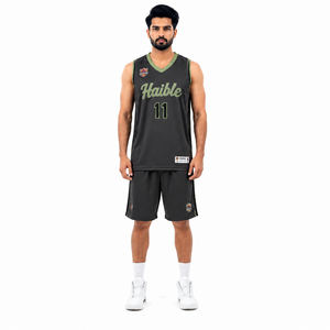 Men's Y2K <b>Retro</b> <b>Basketball</b> <b>Jersey</b> Shorts Set-Custom Heavyweight Dazzle Mesh Uniform OEM Wholesale From Sialkot - Product Image 1