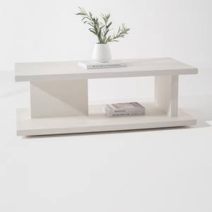 Mesa de Centro Vandana Astra Altis de Microconcreto Color Beige para Decoración Moderna de Sala de Estar - Product Image 1