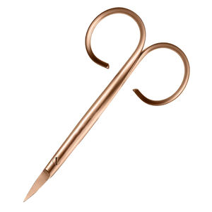 Ciseaux à cuticules de qualité supérieure, couleur or rose, en acier inoxydable, directement de l'usine. - Product Image 1
