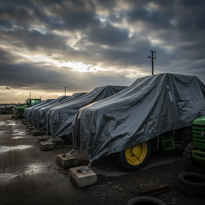 Bâche en PE pour extérieur, résistante aux UV, imperméable, en plastique, pour couvrir les camions, le camping et la protection extérieure, fabrication en Inde - Product Image 3