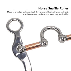 Stainless Steel Horse Bit With Copper <b>Roller</b> <b>Joint</b> Western Riding Equipment Sliding <b>roller</b> horse bit with <b>roller</b> Durable - Product Image 2