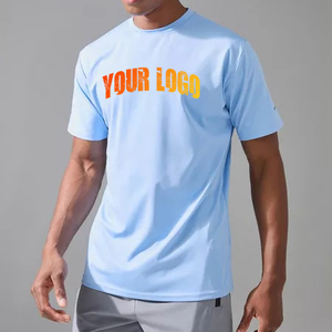 T-shirt Homme Oversize en Coton Lourd Tricoté de Haute Qualité, Coupe Ample Style Hip Hop, Logo Personnalisé Imprimé, 100% Coton, OEM - Product Image 1