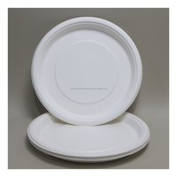 Nouvelles assiettes multi-compartiments en bagasse, couleur blanche, résistantes à l'huile, écologiques, compostables, compatibles micro-ondes, vaisselle jetable