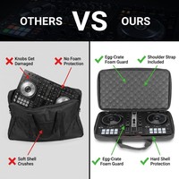 Sac de transport personnalisé imperméable en polyester EVA pour contrôleur DJ, 1 poche, rembourré, pour DDJ FLX4 DJ 400 DDJ REV1, sac de protection