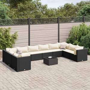 Conjunto de Muebles de Jardín Negros para Patio, Colección de Muebles de Exterior - Product Image 1